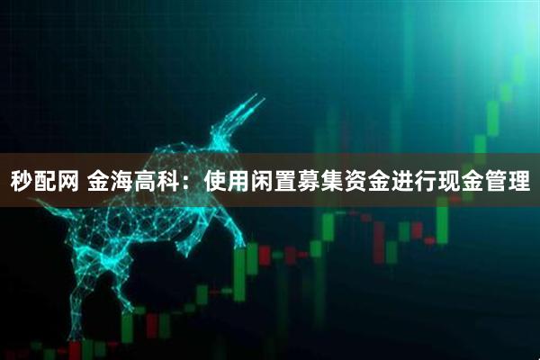 秒配网 金海高科:使用闲置募集资金进行现金管理